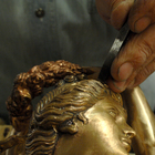 Bronze chiseling